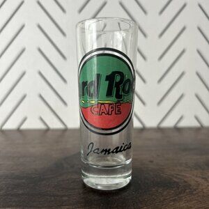 Hard Rock Cafe Jamaica 4” Double Shot Glass Rock Pop Music Memorabilia Souvenir